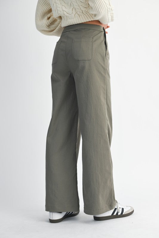 Olive Straight Pants (PRE-ORDER 08/29/25)