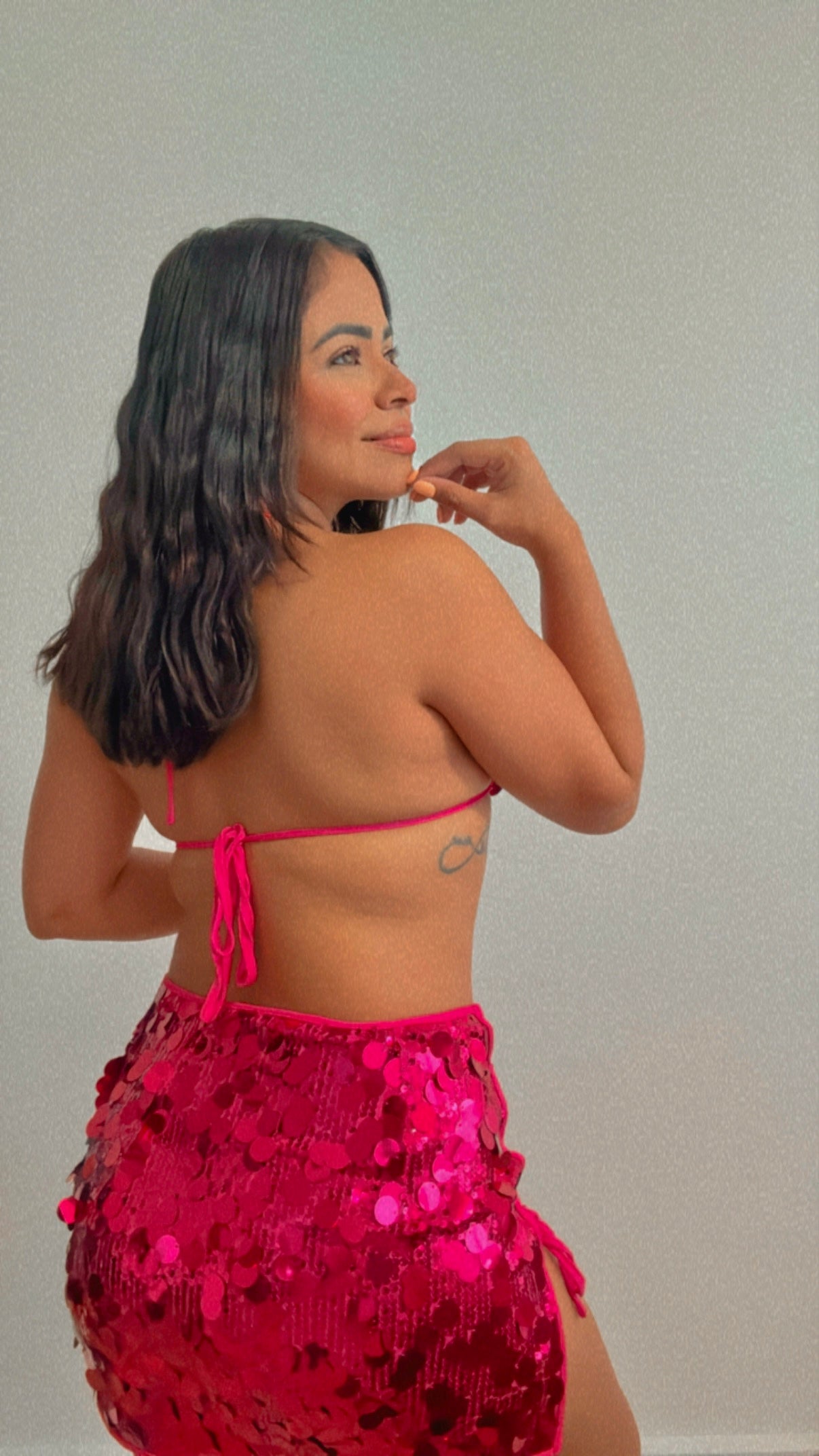 Pink Sequins Set