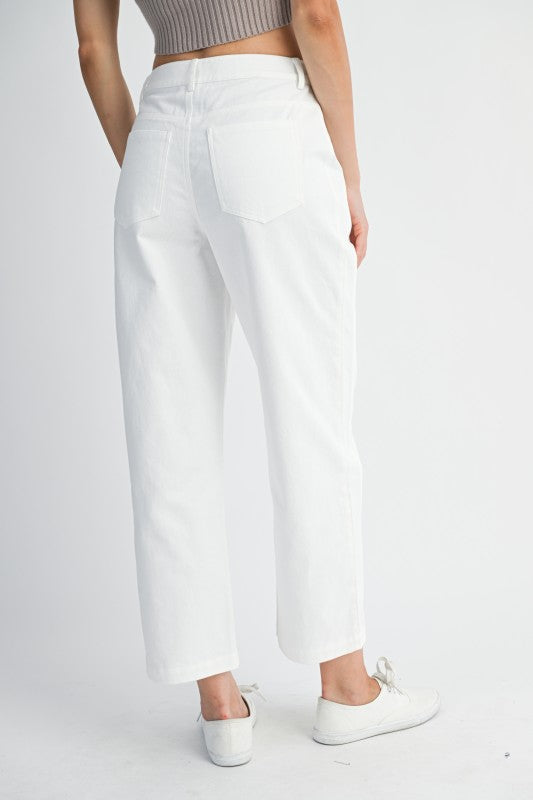 White Barrel Jeans