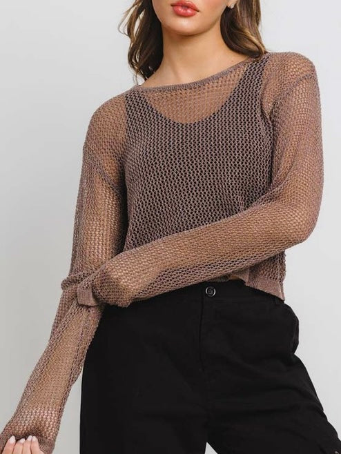 Mocha Metallic Top