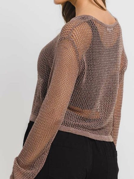 Mocha Metallic Top