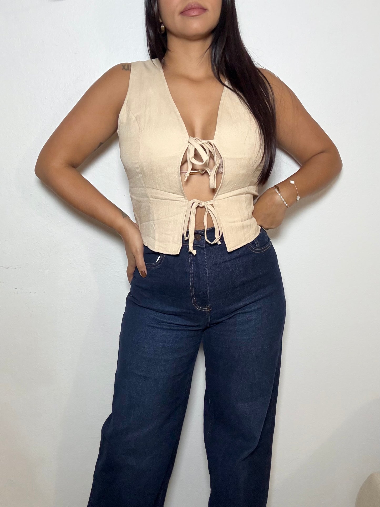Wide Leg Dark Jeans