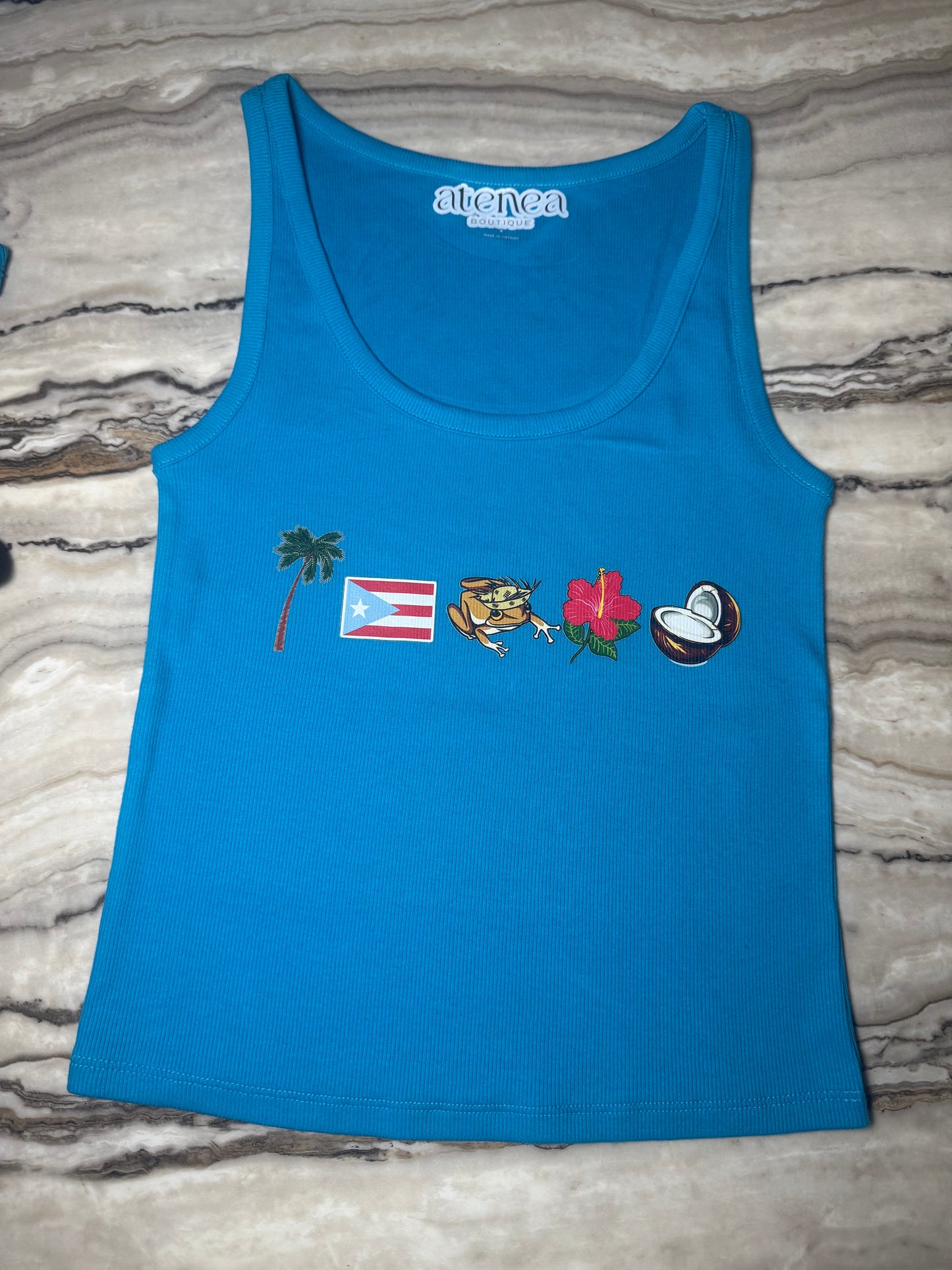 PR VIBES Blue Top