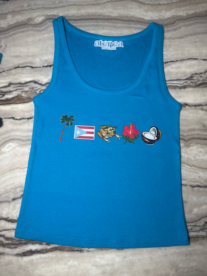 PR VIBES Blue Top
