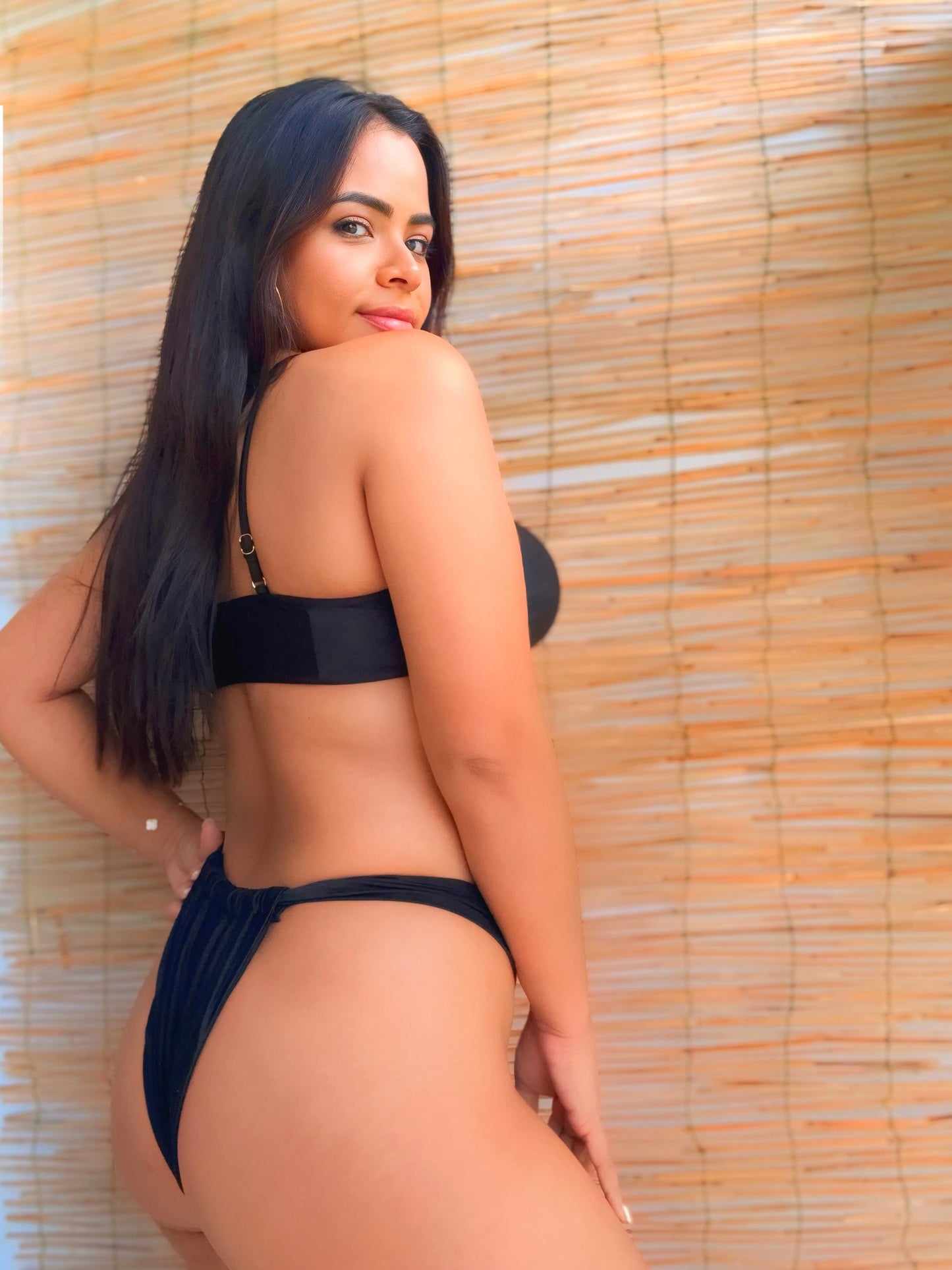 Black One Shoulder Bikini