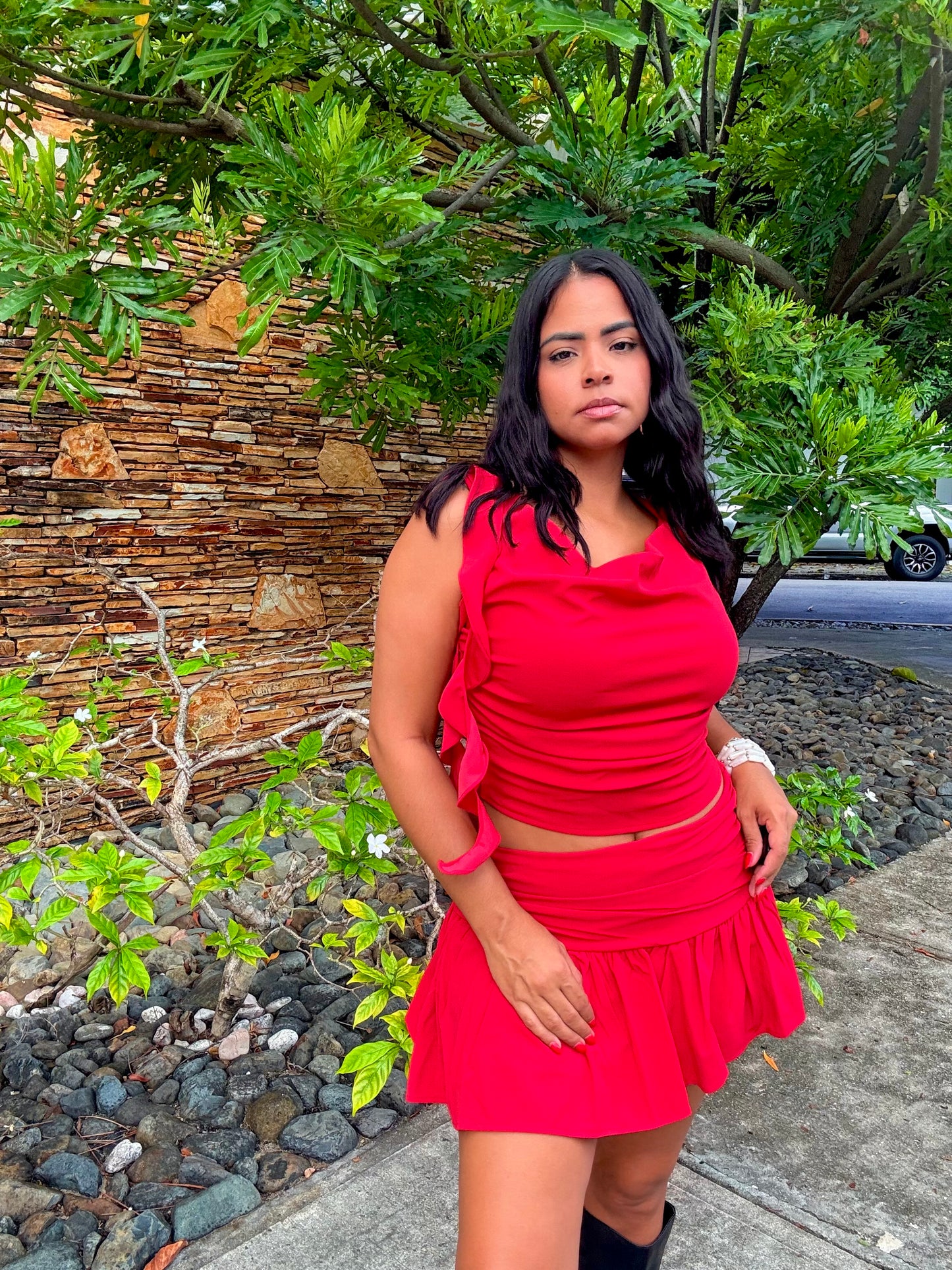 Red Mini Skirt