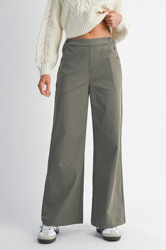 Olive Straight Pants (PRE-ORDER 08/29/25)