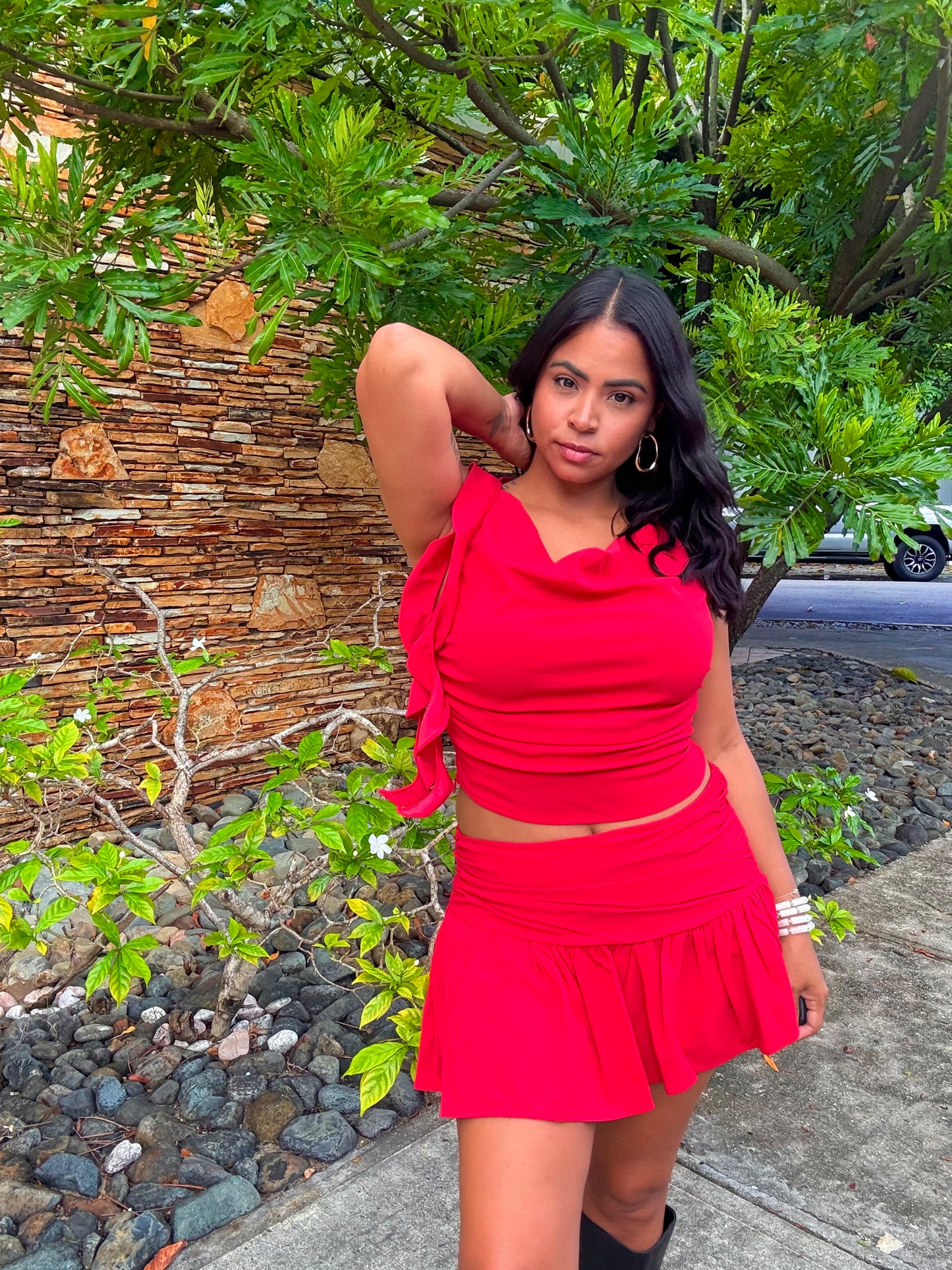 Red Mini Skirt