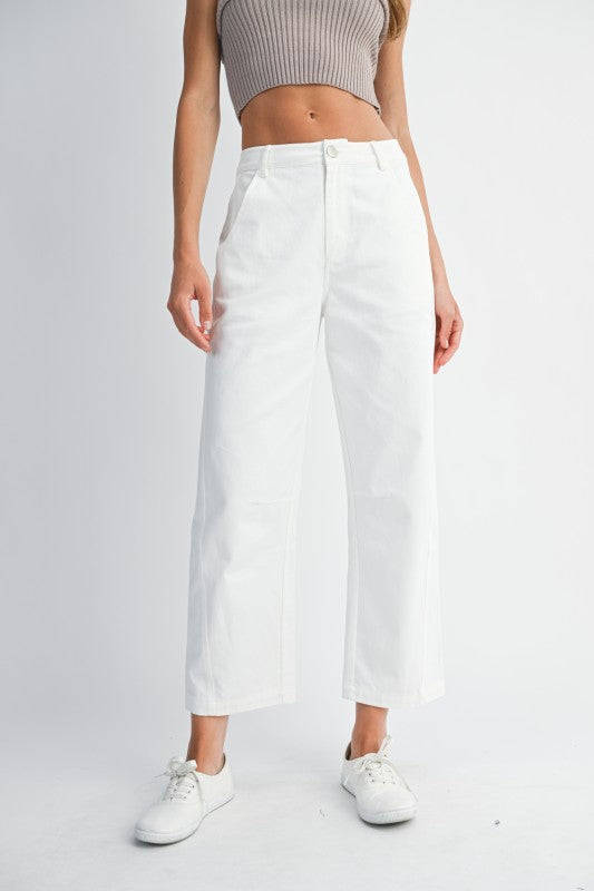 White Barrel Jeans