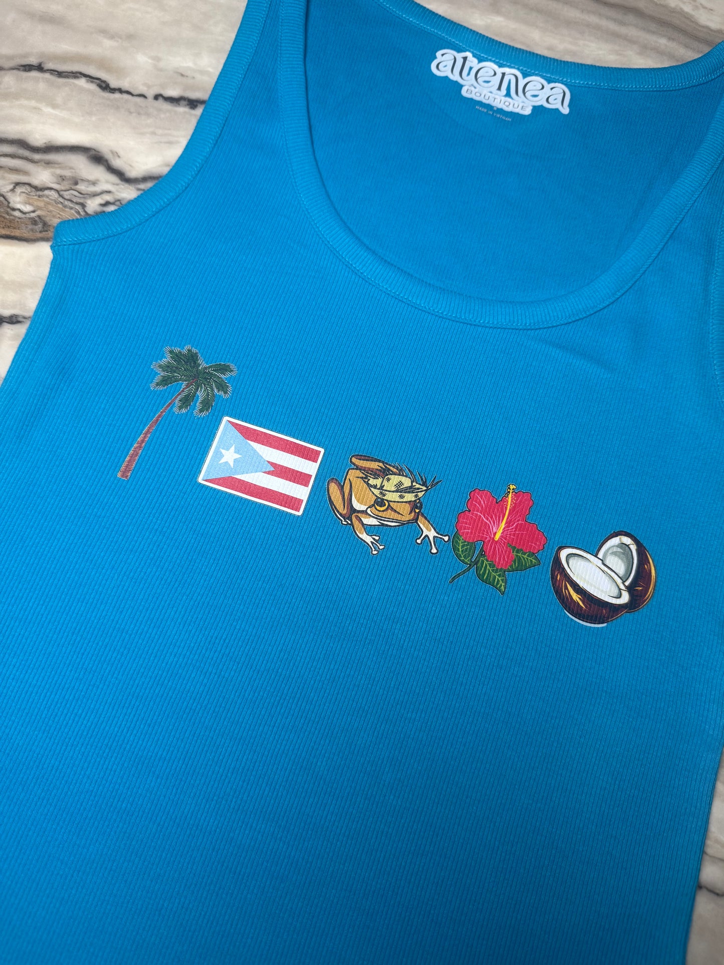 PR VIBES Blue Top