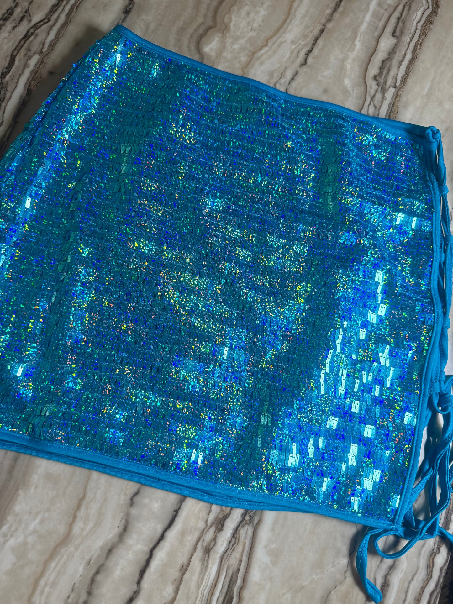 Blue Sequins Set