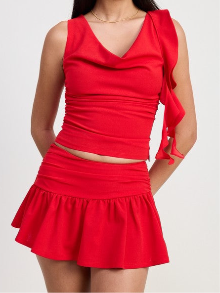 Red Mini Skirt
