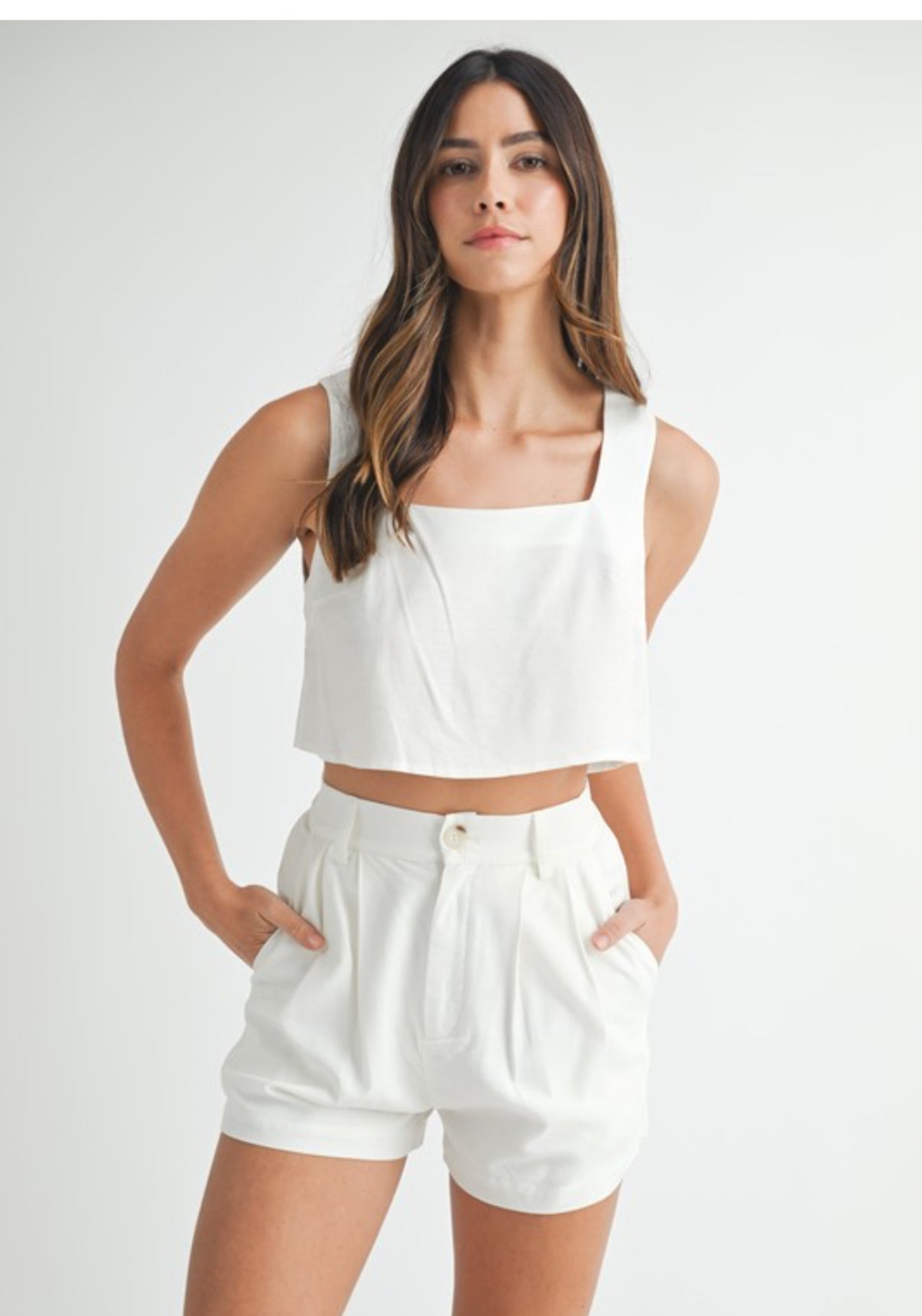 White Linen Set