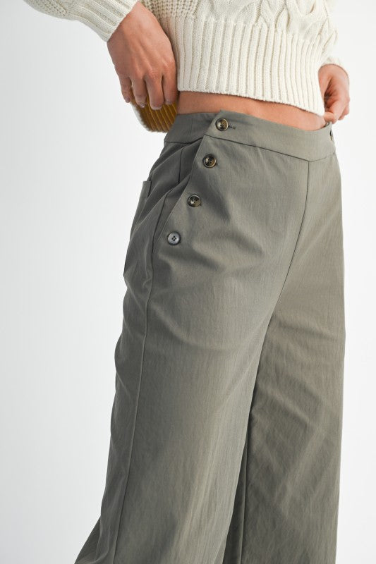 Olive Straight Pants (PRE-ORDER 08/29/25)